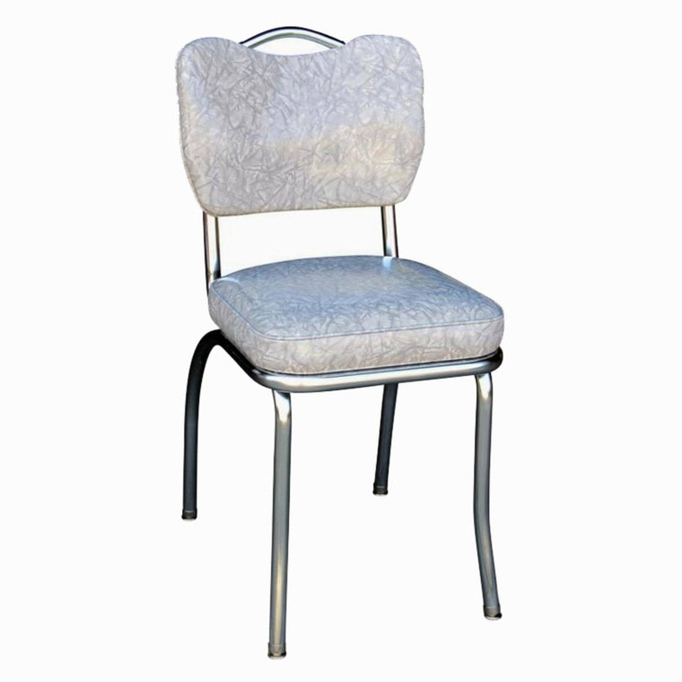 Richardson Seating Handle Back Diner Chair with 2×22 Box Seat Cracked Ice Grey